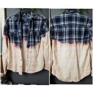 Hand-bleached flannel